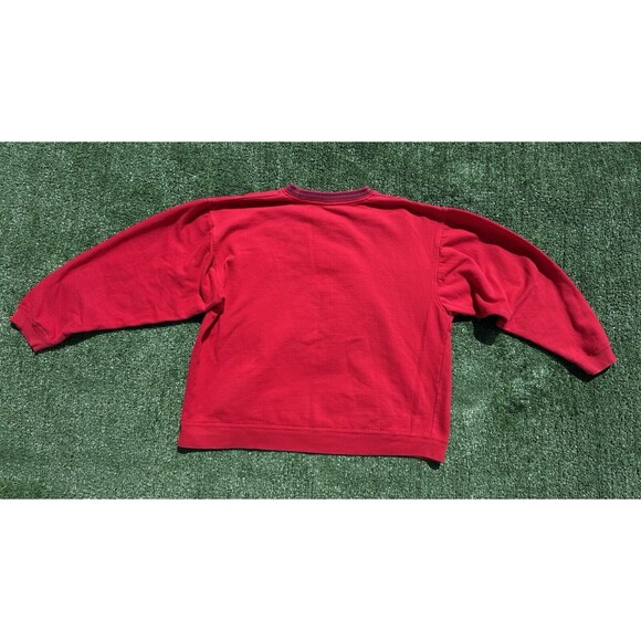 Vintage 90s M&Ms Pullover Sweatshirt Red Embroidered Adult Large MnMs MARS - Picture 8 of 8